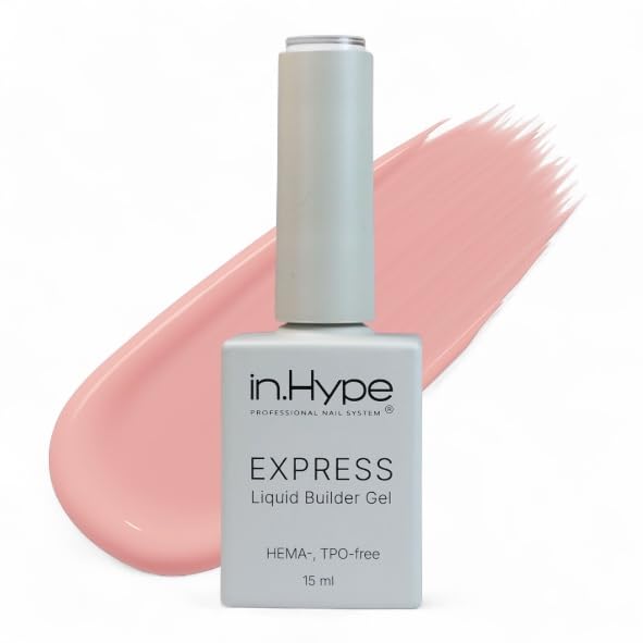 IN.HYPE Structure Gel bottle close-up showing self-leveling BIAB for stronger natural nails.