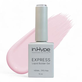 IN.HYPE Structure Milky White 2 gel bottle close-up shows nail strengthening potential.