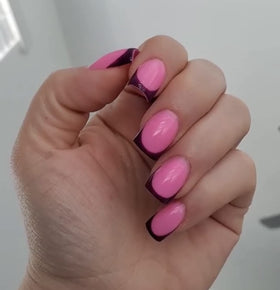 IN.HYPE UV/LED cure-ready gel delivers vibrant pink-magenta shade.