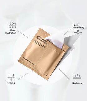 INIA mask during absorption showing transparency on skin