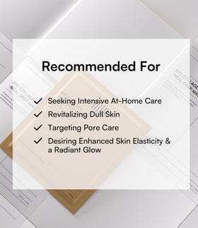 INIA Bio-Collagen mask ingredients with hyaluronic acid and collagen glow