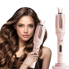 INK-EEZE automatic curling iron pink for quick, easy curls.