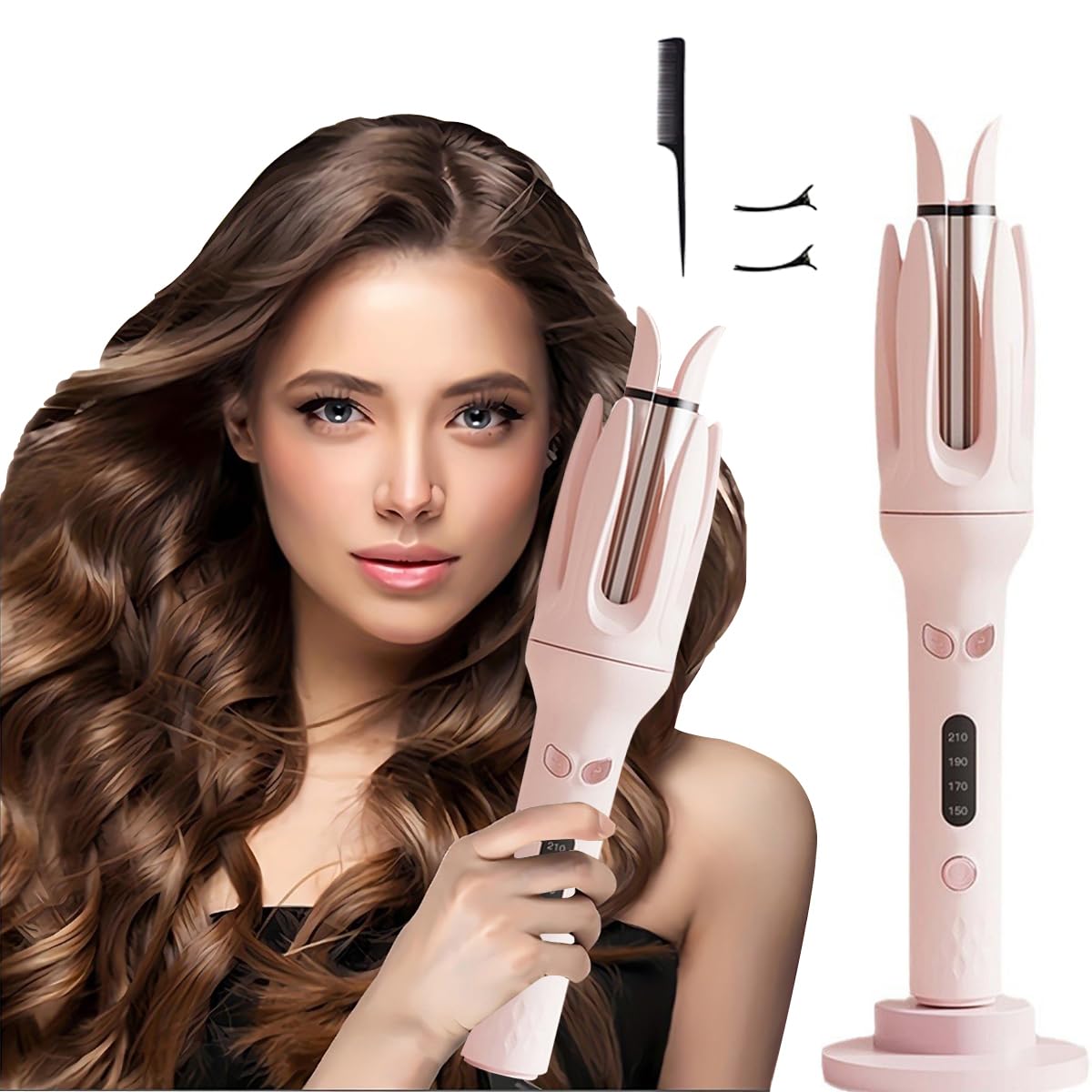 INK-EEZE pink curling iron gift idea for beauty lovers.