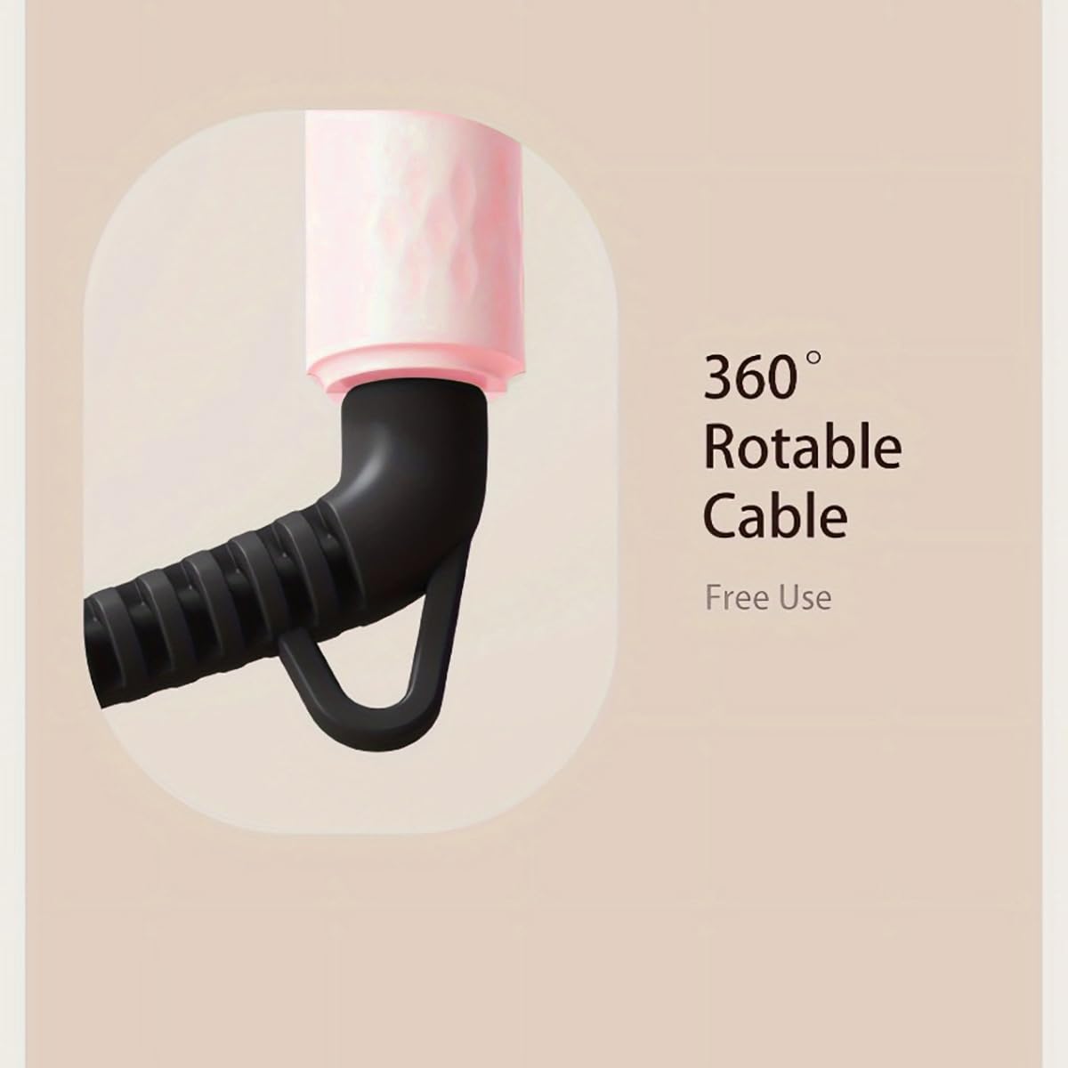 INK-EEZE rotating wand pink anti-tangle design reduces snags.