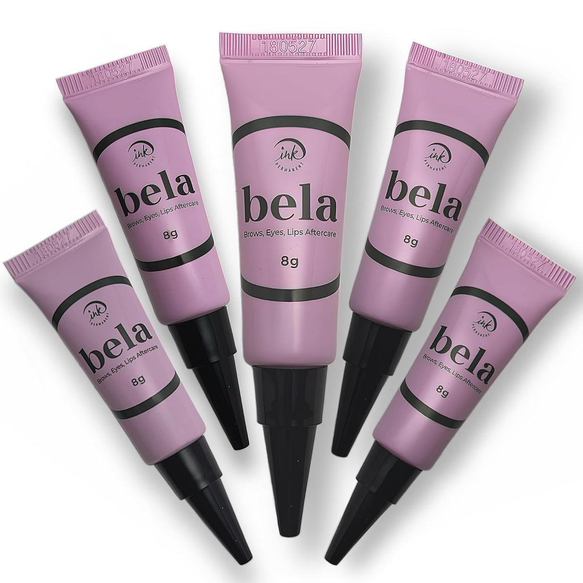 Ink Permanent Bela aftercare cream jar promotes gentle healing after microblading.