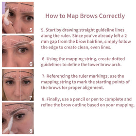Ink Permanent brow mapping kit package with all tools for PMU and microblading