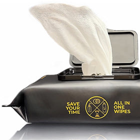 Convenient snap-close lid on CleanSkin pack for quick access.