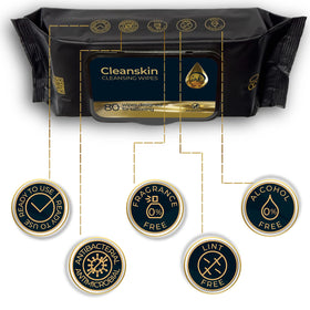 Protein soils and residue removal with CleanSkin during treatment.