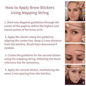 Ink Permanent flexible eyebrow rulers; adapt to brow shapes for precise spacing