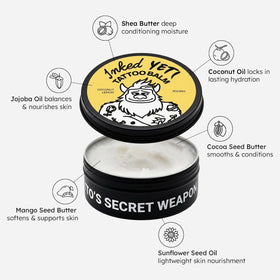 Fragrance notes coconut, lemon, sandalwood in a unisex formula