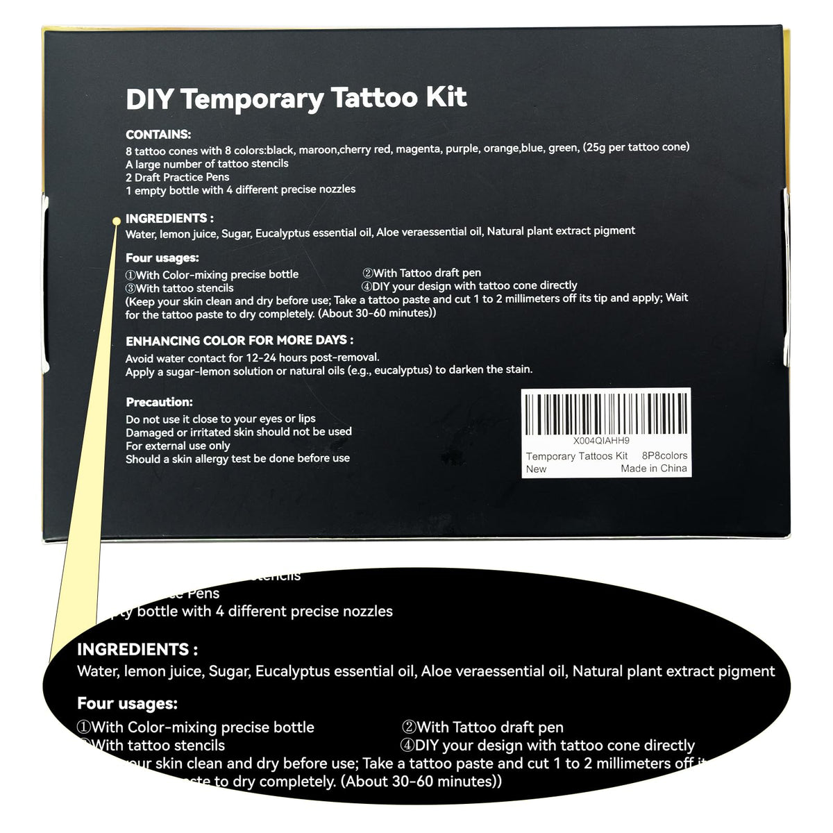 InkForge DIY tattoo kit showing party use and social crafting