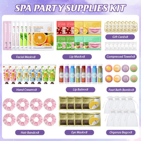 InkForge lip balm in spa kit for soft lips during sleepovers and parties.