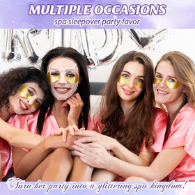 InkForge under-eye patches in spa kit for bright, rested-looking eyes.