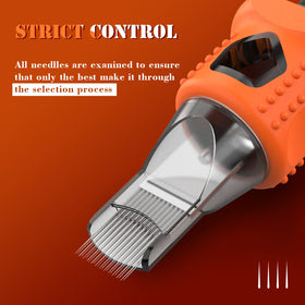 INKin silicone-wrapped needles provide smooth ink flow and comfortable grip.