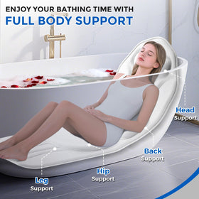 INKNOW bath pillow demonstrates 192 suction-cups for secure adhesion