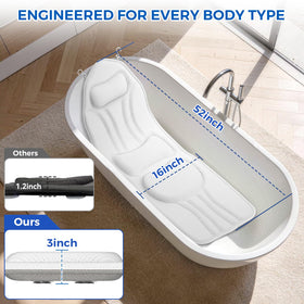 INKNOW bath pillow in mesh bag for easy cleaning after use
