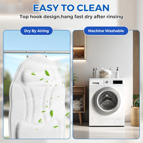 INKNOW bath pillow hung on hooks for fast air-drying