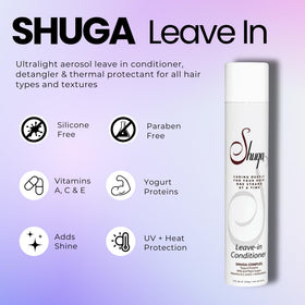 Easy, user-friendly bottle design of Inkursive Shuga Leave-In for styling.