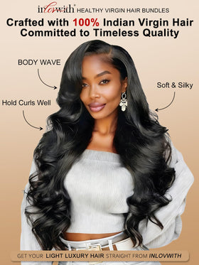 Inlovwith body wave bundles double weft demonstrate full density and durability.
