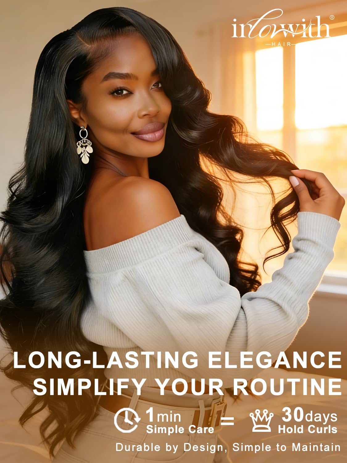 Inlovwith body wave bundles length range 14 to 40 inches offers versatile styling.