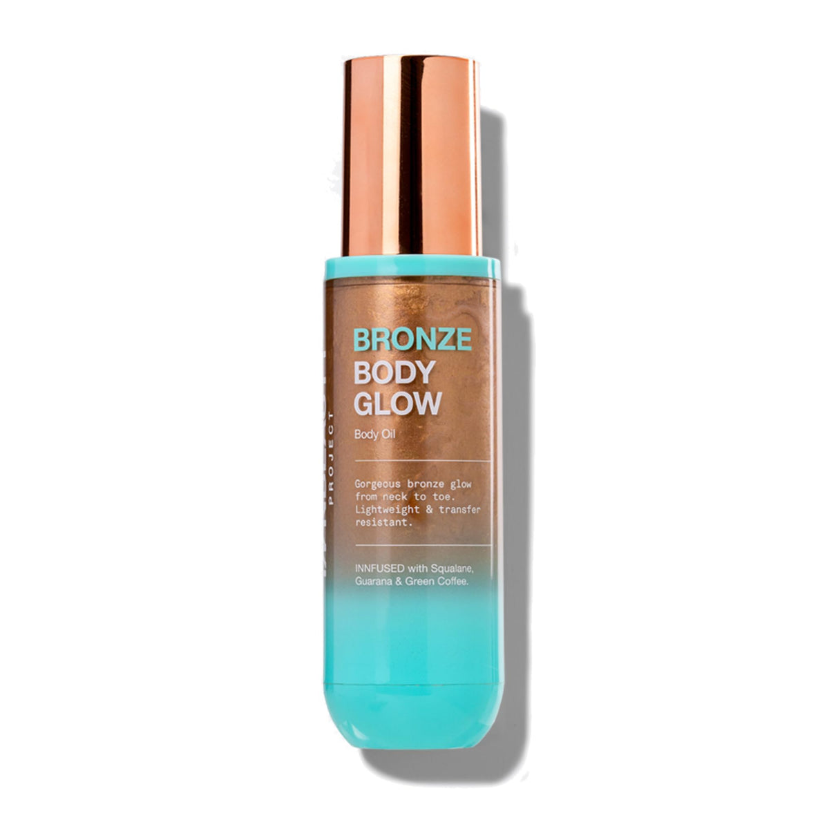 Innbeauty Project Bronze Body Glow Oil bottle ready for transfer-resistant bronze application
