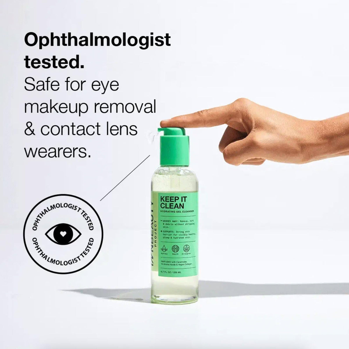 Innbeauty Project Keep It Clean ceramides amino acids label-detail supports skin barrier