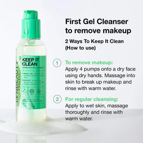 Innbeauty Project Keep It Clean gel-formula close-up highlighting hydrating ceramides