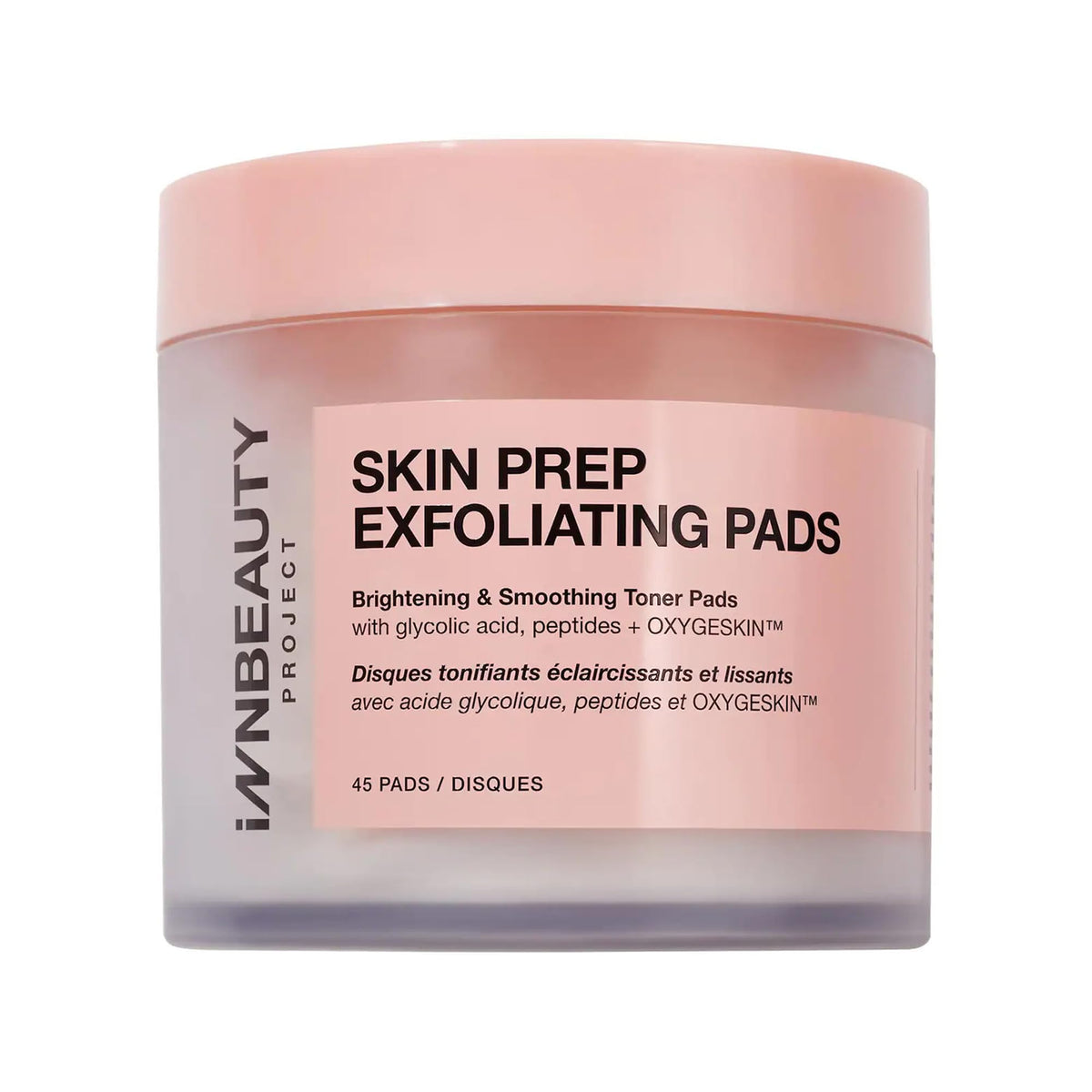 Innbeauty Project Skin Prep Brightening Pad close-up showing textured surface for gentle exfoliation