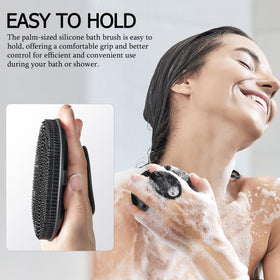 INNERNEED easy-lather action delivers deep-cleaning with flexible bristles.
