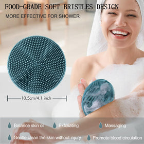 INNERNEED massage-like shower brush offers a relaxing cleansing experience.