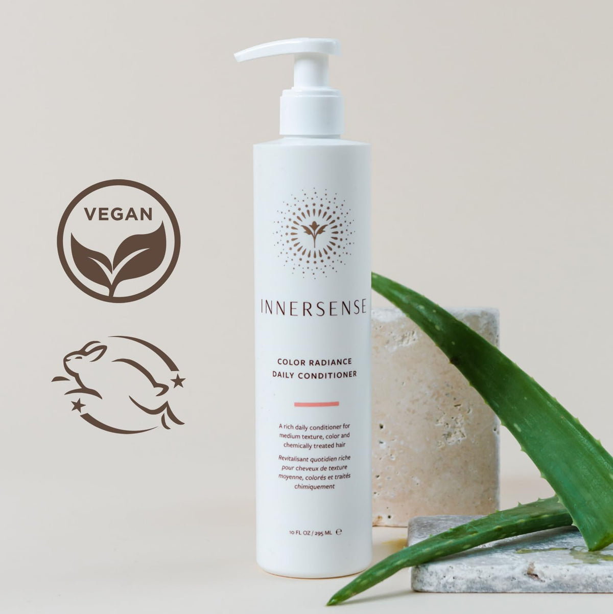INNERSENSE ingredients with avocado and rice bran oils for nourishing care
