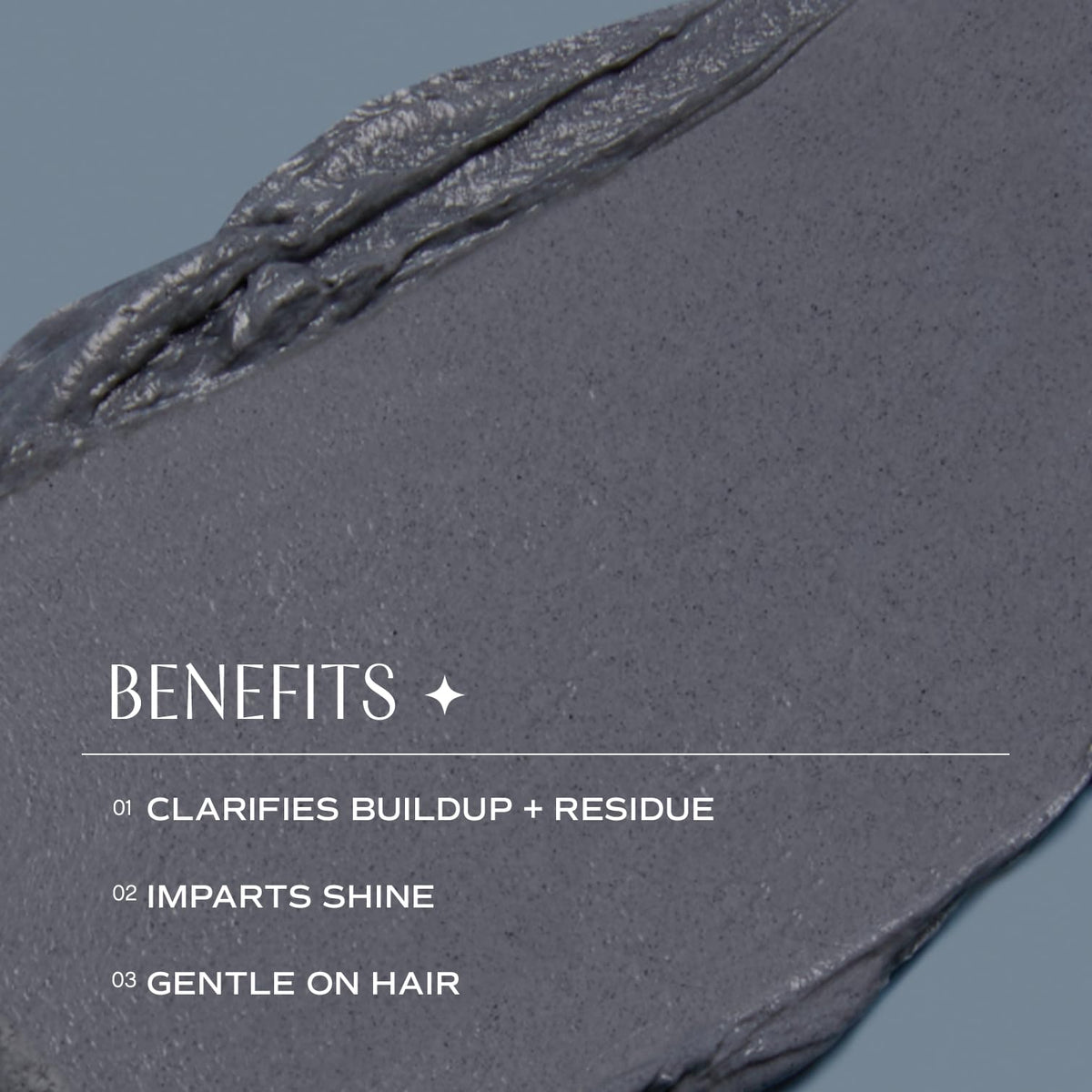 INNERSENSE Detox Hair Mask charcoal closeup highlights charcoal and clay for cleansing