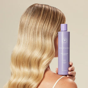 INNERSENSE Duo packaging flatlay highlighting non-toxic, eco-friendly haircare values.