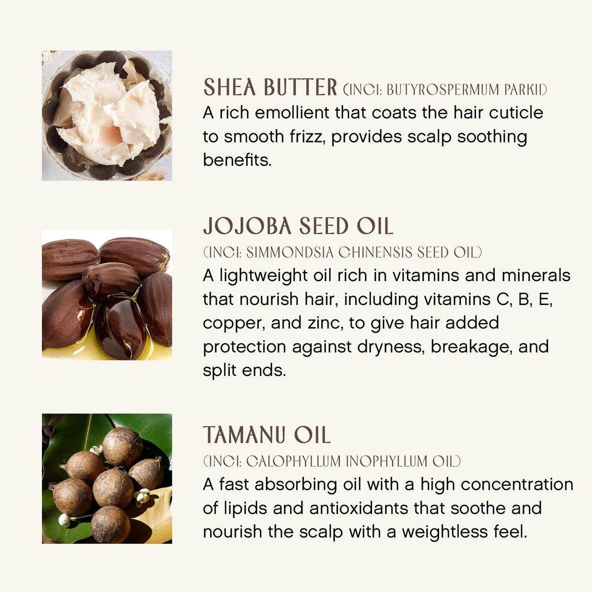 INNERSENSE bottle and oil imagery emphasizes jojoba benefits for strengthening strands