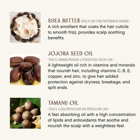 INNERSENSE bottle and oil imagery emphasizes jojoba benefits for strengthening strands
