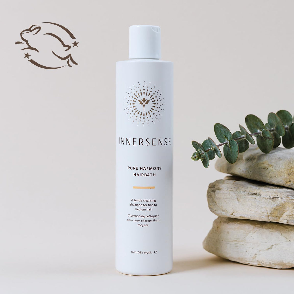 INNERSENSE Hairbath Shampoo eco packaging signaling sustainable, cruelty-free care.