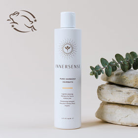 INNERSENSE Hairbath Shampoo eco packaging signaling sustainable, cruelty-free care.
