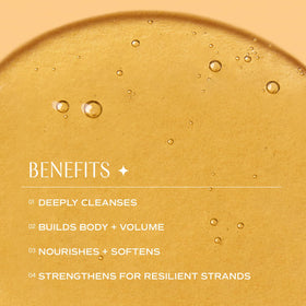 INNERSENSE Hairbath Shampoo hair closeup showing healthier-looking, vibrant strands.