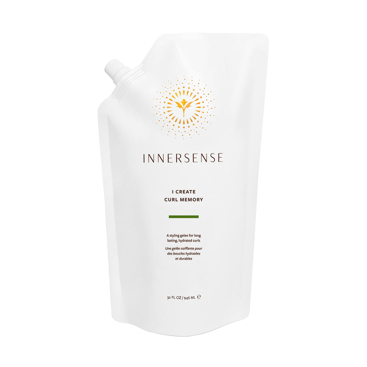 INNERSENSE I Create Curl Memory Gel refill packaging for sustainable beauty.