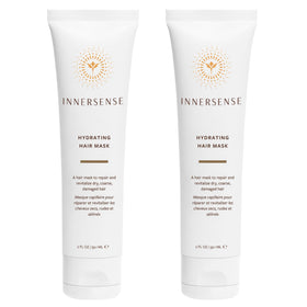 INNERSENSE Organic Hydrating Hair Mask packshot promoting deep moisture for dry hair