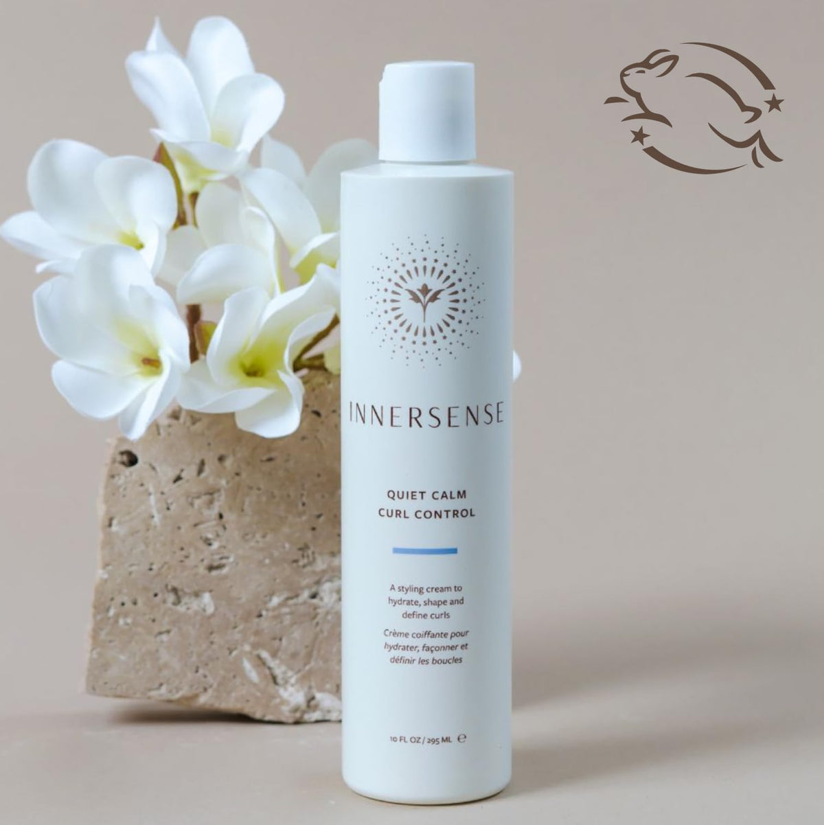 INNERSENSE Quiet Calm Curl Control creamy texture close-up for smooth, defined hair.