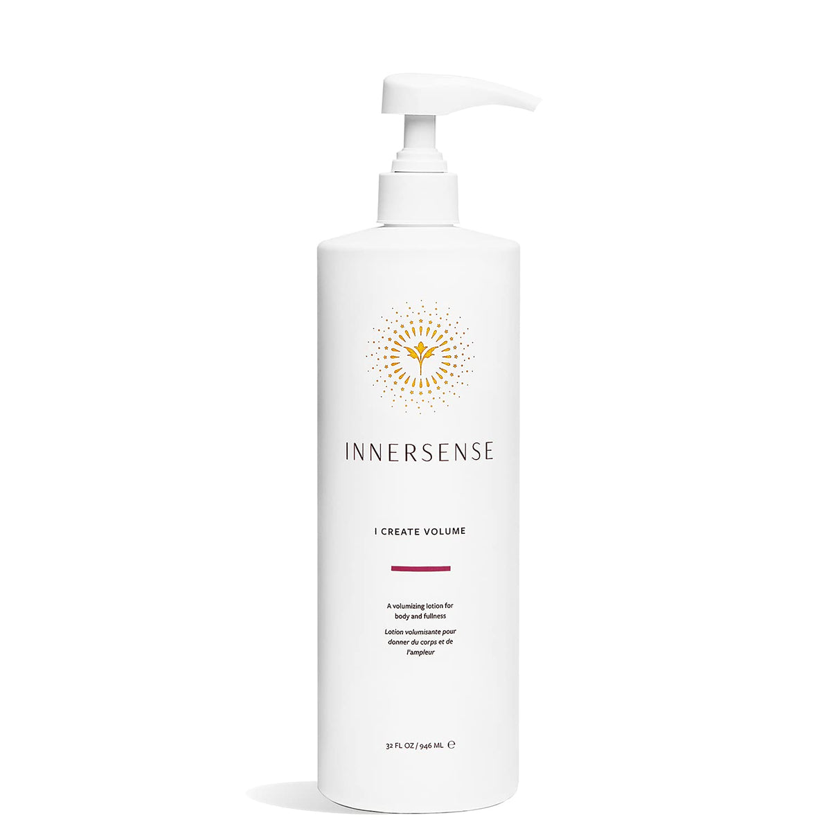 INNERSENSE I Create Volume bottle pump for easy, even application and fuller-looking hair.
