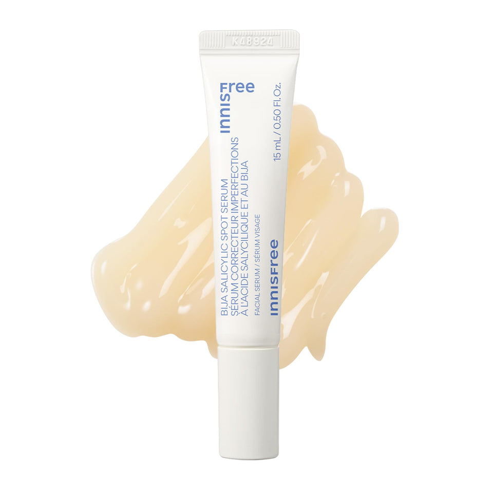 innisfree Bija Spot Serum bottle with cooling gel texture for daily use