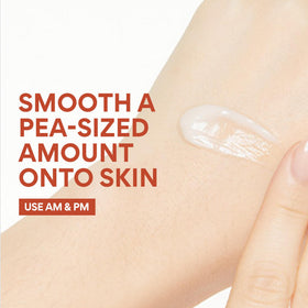Application shot shows AM and PM routine layering.
