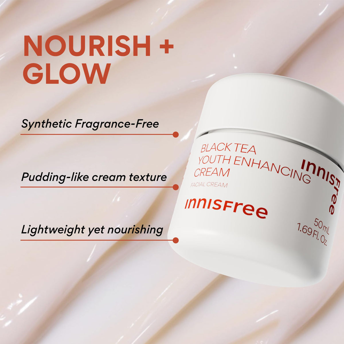 Texture close-up reveals gel cream feel delivering deep moisture.