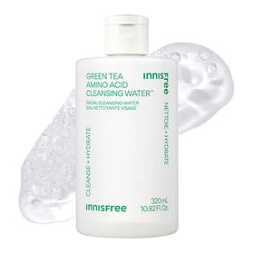 Innisfree Green Tea Amino Acid Cleansing Water pump dispense for easy makeup removal