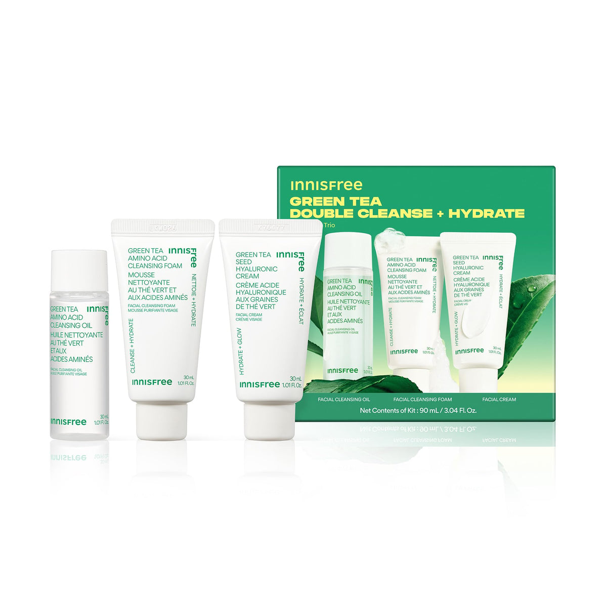 innisfree mini double cleanse oil bottle for gentle makeup removal and prep