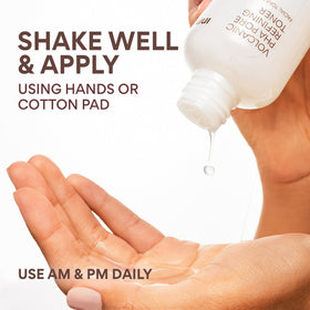 Toner delivers a matte finish with a lightweight, non greasy feel.