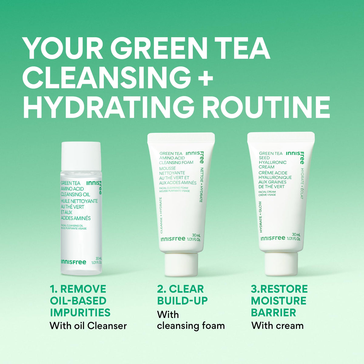 innisfree travel-friendly set photographed with soft lighting for convenience