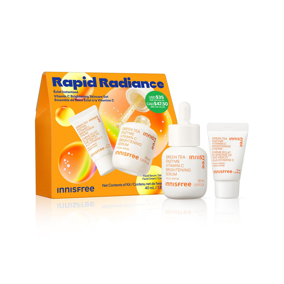 Innisfree Vitamin C Rapid Radiance Serum full-size bottle showing brightening formula